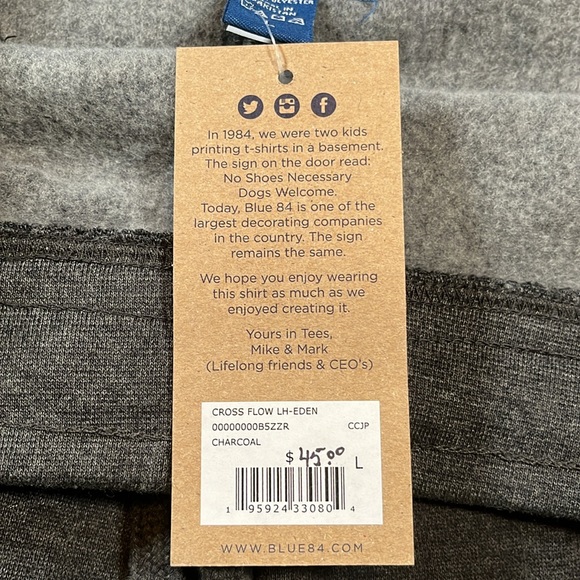 Blue 84 Grey Sweatpants w/ EP Eagles Logo - Picture 4 of 4